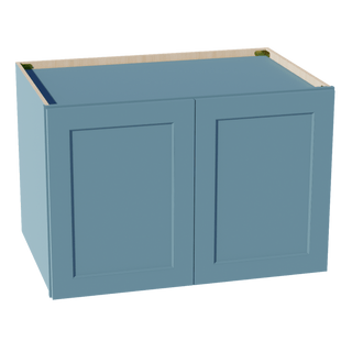 TG - W362424: Soft Green Shaker 36"W x 24"H x 24"D 2 Doors & 1 Shelf Standard Bridge Wall Cabinet - homecabinets