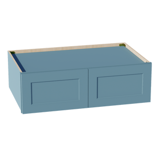 TG - W391224: Soft Green Shaker 39"W x 12"H x 24"D 2 Doors Standard Bridge Wall Cabinet - homecabinets