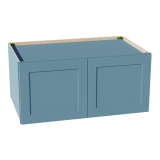 TG - W391824: Soft Green Shaker 39"W x 18"H x 24"D 2 Doors Standard Bridge Wall Cabinet - homecabinets