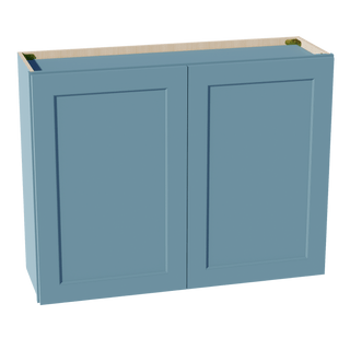 TG - W3930: Soft Green Shaker 39"W x 30"H 2 Doors & 2 Shelves Standard Wall Cabinet - homecabinets