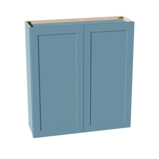 TG - W3942: Soft Green Shaker 39"W x 42"H 2 Doors & 3 Shelves Standard Wall Cabinet - homecabinets