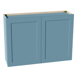 TG - W4230: Soft Green Shaker 42"W x 30"H 2 Doors & 2 Shelves Standard Wall Cabinet - homecabinets