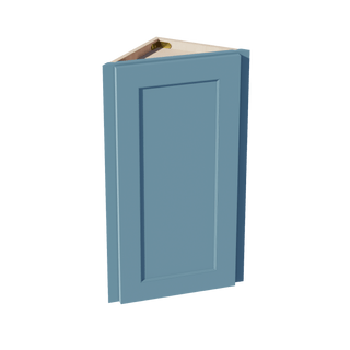 TG - WAE1230: Soft Green Shaker 12"W x 30"H x 12"D 1 Door & 2 Shelves Wall Angle End Cabinet - homecabinets