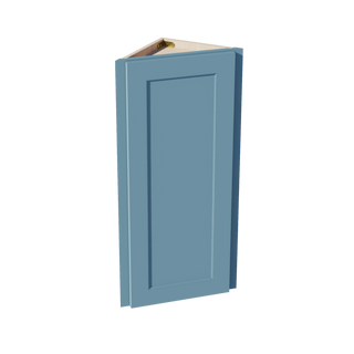 TG - WAE1236: Soft Green Shaker 12"W x 36"H x 12"D 1 Door & 2 Shelves Wall Angle End Cabinet - homecabinets