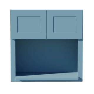 TG - WM3030: Soft Green Shaker 30"W x 30"H 2 Doors Wall Built - in Microwave Cabinets - homecabinets