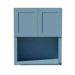 TG - WM3036: Soft Green Shaker 30"W x 36"H 2 Doors Wall Built - in Microwave Cabinets - homecabinets