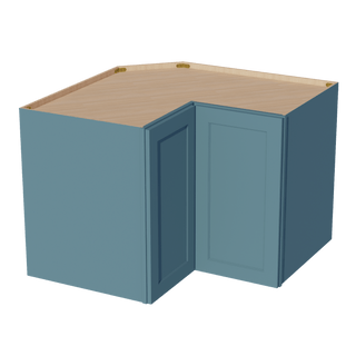 TG - WPC2430: Soft Green Shaker 24"W x 30"H 1 Door & 2 Shelves Pie Cut Wall Corner Cabinet - homecabinets