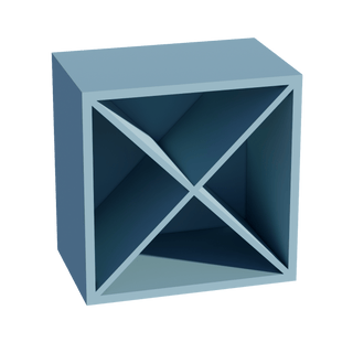 TG - WR1818: Soft Green Shaker 18"W x 18"H x 12"D Wall Wine Rack Incl. Shelf - homecabinets