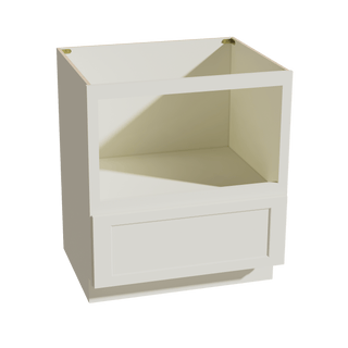 TW - BMC30: Creamy White Shaker 30" 1 Drawer Base Built - in Microwave Cabinets - homecabinets
