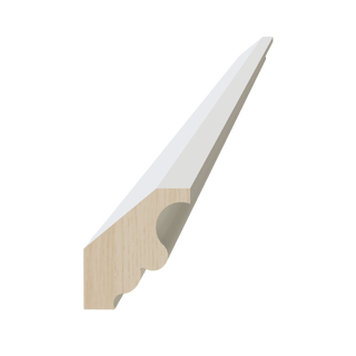 TW - CM2: Creamy White Shaker 96"W x 2"H x 2 - 1/2"D Crown Molding - homecabinets