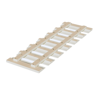 TW - GL36: Creamy White Shaker 36"W x 1 - 1/2"H x 12"D Wall Glass Holder - homecabinets