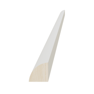 TW - QRM: Creamy White Shaker 96"W x 3/4"H x 3/4"D Quarter Round Shoe Molding - homecabinets