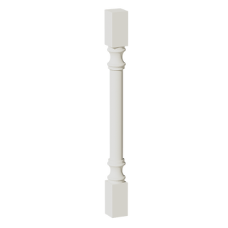 TW - RP336: Creamy White Shaker 03"W x 36"H x 03"D Round Roman Pillar - homecabinets