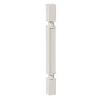 TW - SP336: Creamy White Shaker 03"W x 36"H x 03"D Square Roman Pillar - homecabinets