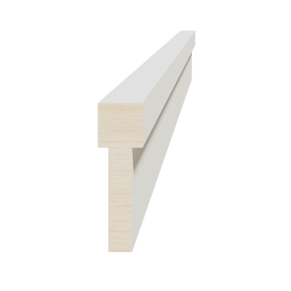 TW - STKM8: Creamy White Shaker 96"W x 2 - 1/2"H x 3/4"D Stacking Molding - homecabinets