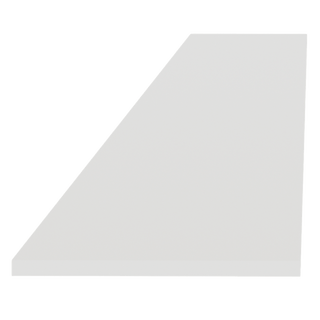 TW - TK8: Creamy White Shaker 96"W x 4 - 1/2"H x 1/4"D Toe Kick Plate - homecabinets
