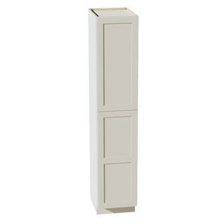 TW - TP1890: Creamy White Shaker 18"W x 90"H x 24"D 2 Doors & 5 Shelves Tall Shelf Pantry Cabinets - homecabinets