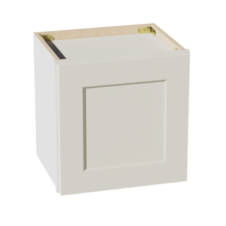 TW - W1515: Creamy White Shaker 15"W x 15"H 1 Door Standard Wall Bridge Cabinet - homecabinets