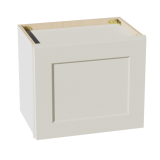 TW - W1815: Creamy White Shaker 18"W x 15"H 1 Door Standard Wall Bridge Cabinet - homecabinets