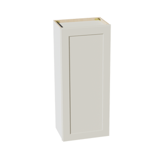 TW - W1842: Creamy White Shaker 18"W x 42"H 1 Door & 3 Shelves Standard Wall Cabinet - homecabinets