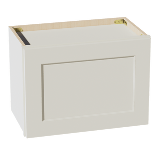TW - W2115: Creamy White Shaker 21"W x 15"H 1 Door Standard Wall Bridge Cabinet - homecabinets