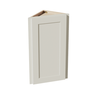 TW - WAE1230: Creamy White Shaker 12"W x 30"H x 12"D 1 Door & 2 Shelves Wall Angle End Cabinet - homecabinets