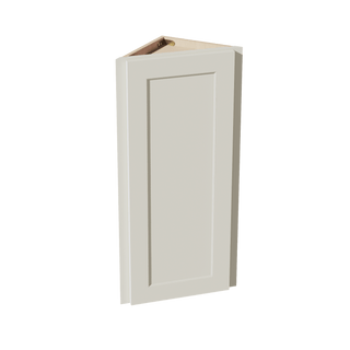 TW - WAE1236: Creamy White Shaker 12"W x 36"H x 12"D 1 Door & 2 Shelves Wall Angle End Cabinet - homecabinets
