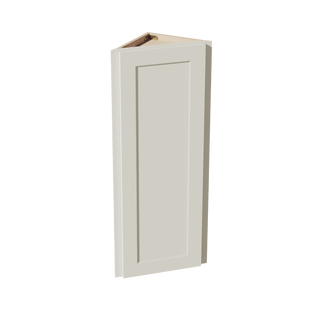 TW - WAE1242: Creamy White Shaker 12"W x 42"H x 12"D 1 Door & 3 Shelves Wall Angle End Cabinet - homecabinets