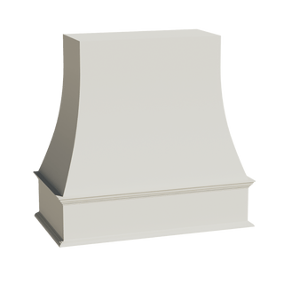 TW - WRH3636: Creamy White Shaker 36"W x 36"H Wood Wall Mounted Range Hoods - homecabinets
