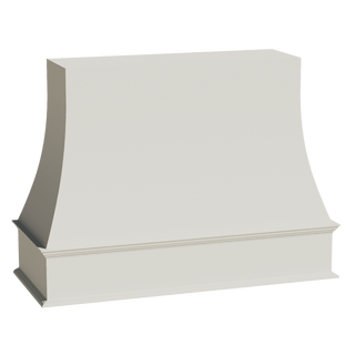 TW - WRH3648: Creamy White Shaker 36"W x 48"H Wood Wall Mounted Range Hoods - homecabinets