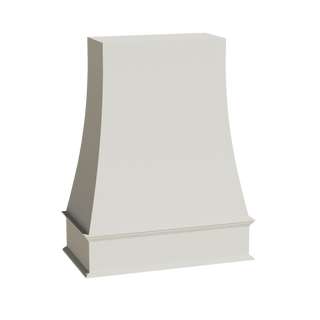 TW - WRH4836: Creamy White Shaker 48"W x 36"H Wood Wall Mounted Range Hoods - homecabinets
