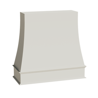TW - WRH4848: Creamy White Shaker 48"W x 48"H Wood Wall Mounted Range Hoods - homecabinets