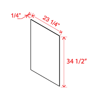 White Oak - 23 - 1/4"W × 34 - 1/2"L Base Skin Panel - homecabinets