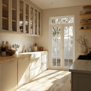 How to Style Glass Kitchen Cabinets - homecabinets