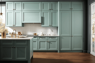 Sage Green RTA Kitchen Cabinets Shaker