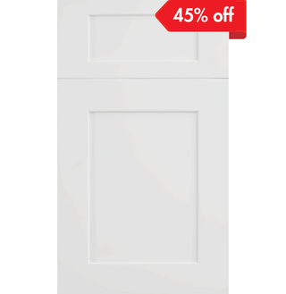White Shaker Cabinet（Frost White） - homecabinets
