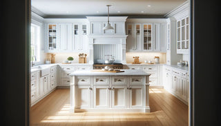 White Shaker Cabinet（Frost White） - homecabinets