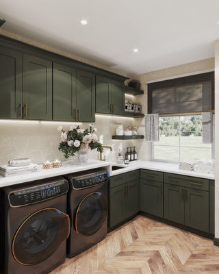 Aston Green Shaker 10x10 Kitchen