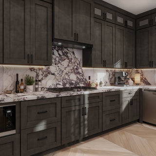 Double Smokey Gray Shaker 10x10 Kitchen