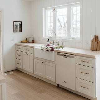 TW - LSB33: Creamy White Shaker 33" 2 Doors Lazy Susan Corner Base Cabinet - homecabinets