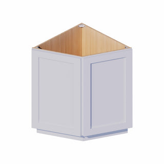 Dove Gray - 24"W Angled-End Base Cabinet