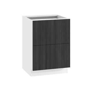 Frameless Oak Shade - 24"W Drawer Base Cabinet