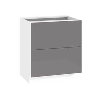 Frameless High-Glossy Gray - 30"W Drawer Base Cabinet