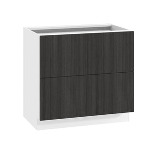 Frameless Oak Shade - 36"W Drawer Base Cabinet