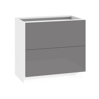 Frameless High-Glossy Gray - 36"W Drawer Base Cabinet
