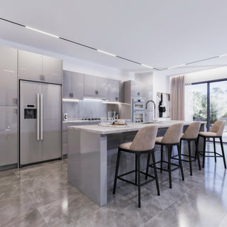 High Glossy Gray 10x10 Kitchen