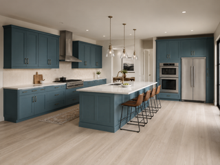 Soft Green Kitchen - homecabinets