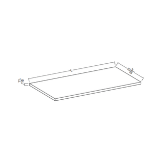 White Oak - 36"W × 11/16"H Shelf Board W