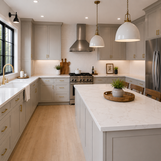 Lunar Gray Kitchen - homecabinets