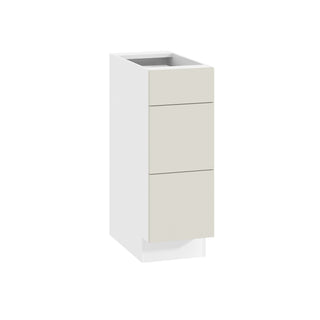 Frameless Matte Ivory - 12"W Drawer Base Cabinet